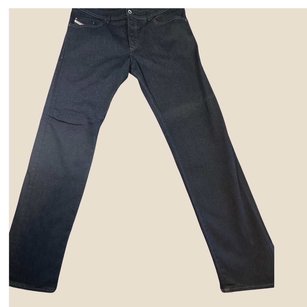 Diesel Buster Regular Slim Tapered Stretch Jeans Mens W38 L32 Dark Indigo NWOT